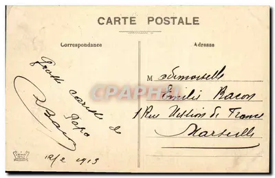 Forte de Pierre-Châtel e Vale do Ródano — 1861 — Editor não visível — Verso