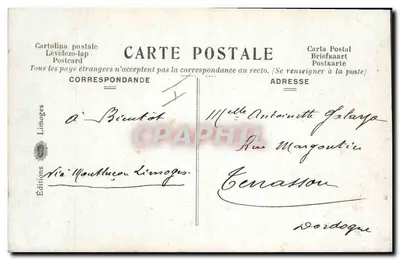 Anioł i dziecko — Boże Narodzenie — Éditions Limoges, n° 9332 — Rewers