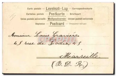 Crianças brincando com uma boneca — Série 8195 — Levelezó-Lap — Verso