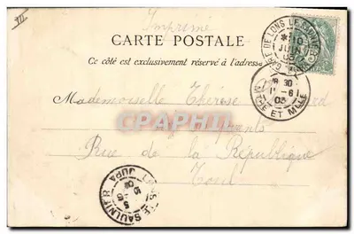 Lons-le-Saunier — Sąd Rejonowy — wydawca Raoul Chapuis — Rewers