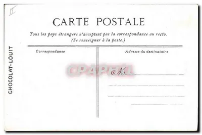 Le Dupetit-Thouars — Cruiser de 1ª classe — Editada para o CHOCOLAT-LOUIT — Verso
