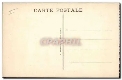 Montpellier — A Prefeitura e o Hotel das Postas — J. Astay — Verso