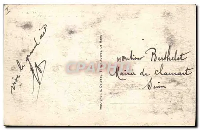 ले मैंस — नोट्र-डॉम डे ला कूटर चर्च और प्रेफेक्चर होटल — इम्प्रेसरी ए. डॉल्बो, ले मैंस — पीछे