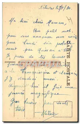 Montpellier (Hérault) — A Prefeitura — Editor das Galeries Lafayette, n° 212 — Verso