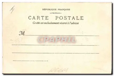 Nîmes - A Prefeitura — 1912 — Fototipia E. Lacour - Marselha — Verso