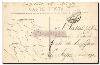 SOUMAILLE (Meuse) — Iglesia destruida — J. Courcier, 8 Rue Simon-le-Franc, París — Reverso