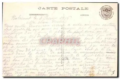 Ruínas de Ippécourt — Meuse — Visado em Paris, N° 283 — Verso