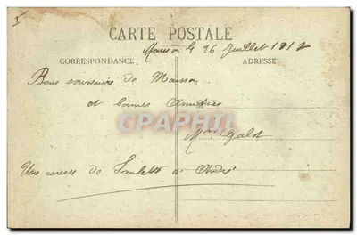 Croce dei Carmelitani nel Cimitero del Pétang — Guerra 1914-1917 — Edizione Librairie Raboulet, Pont-à-Mousson — Verso