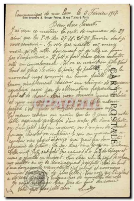 Campanha 1914-15-16 — Caminho de H. com barragem na Croix — P. Reaux Imp. editora 2 rue de l'Isly Paris — Verso