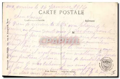 Moreuil (Somme) — Vista da Igreja — L.C.H. Paris n°347 — Verso