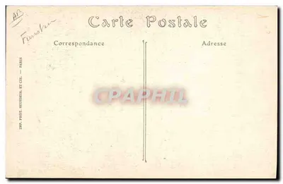 Morlaix — Stara kobieta paliąca fajkę — V. Merlaix, nr 225 — Rewers
