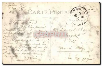Noce dos Arredores de LORIENT — Artaud e Nozais, Nantes, n°106 — Verso