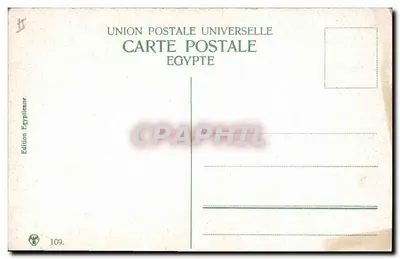 CAIRE. Statua Ramsesa (Memfis). — Wydawnictwo Egipskie, nr 109. — Rewers
