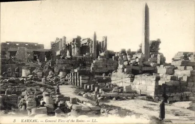 Karnak — Vista geral das ruínas — LL.