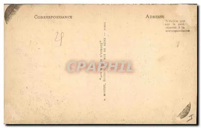 O Esfinge — Egito — A. Moutet, editor — Verso