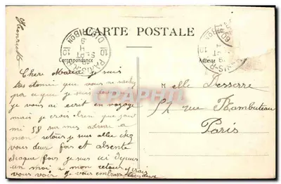 Quiévrain — O Castelo do Sr. Bataille — R. Lagneé, fot.édit. — Verso