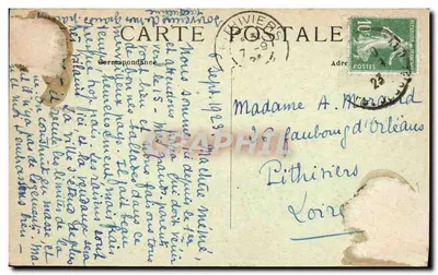 Ruínas do Castelo Rocher — Lauvergne pitoresca — série 1238 — Verso