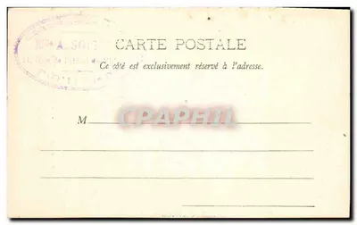 Auvergne - Hof van het Kasteel van Tournœl — uitgever niet geïdentificeerd, serie-nummer niet zichtbaar — Achterkant