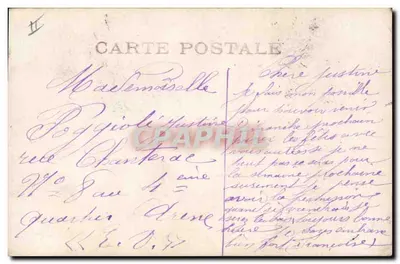 Kobieta w stroju świątecznym — ozdoby i kwiaty — wydawca nieznany, nr 4617 — Rewers