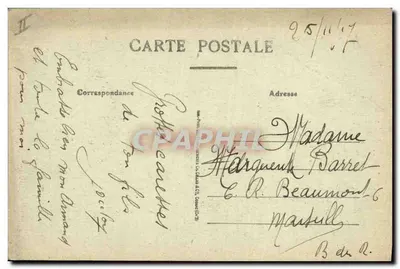 LURE — Het Hof, Beeld Delseaux — Uitgave van de Maison Bleue, te Lure — Achterkant