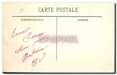 Ernest-Renán — Cruzador de primeira classe — LL — Verso