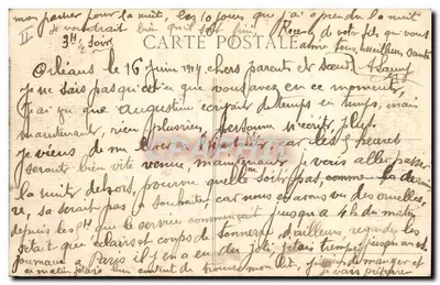 Orléans — Prefektura — Gravures Orléanaises — Rewers