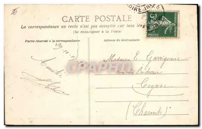 NANTES — La Préfecture — Héliolypie Dugas e Cie, Nantes — Verso