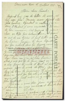 Campagna dell'Aisne 1914-1916 — Case distrutte — Comune di Ménil-en-Gohelle — fotografia della chiesa — Viné, Parigi, n° 201 — Verso