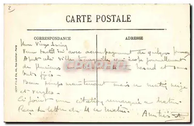 O Crime de Reims — Nova fachada do Palácio de Justiça — bombardeada pelos Alemães 1914-1915 — Vise Paris n° 103 — Orléans M. Laverogne, Reims — Verso