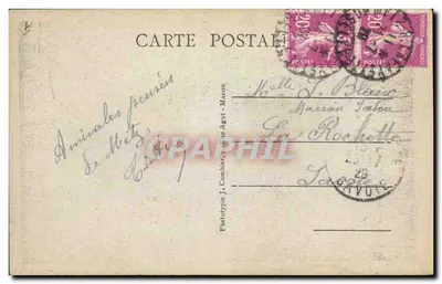Metz - O Palácio de Justiça — editor J. Cambier, Macon, número de série não visível — Verso