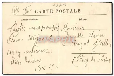 Nevasca de neve, na Montanha — M.B. Le Puy, n° 3470 — Verso