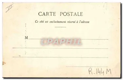 Auvergne - Vecchia filatrice — Lib. Bougès-Béal, 21 Rue de l'Écu, Clermont-Ferrand, n°151 — Verso