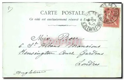 Fermière, fileuse e dentellière — Coleção de Natal, 5, rue Bayard, Paris — N°1 — Verso