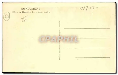 La Bourrée — O Cruzeiro — Edições Malteaux-Delprept, Aurillac — Verso