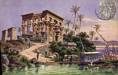 Templo de Élefantina — Egito — editor Scheribera