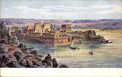 Visão de Philae — Egito — editor Aegypten II, n°3