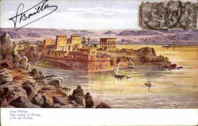 Ilha de Filae — Egito — editor F. Prinze, série 675a
