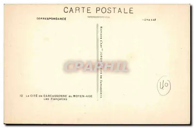 Miasto Carcassonne w średniowieczu — Zawierusze — Wydawnictwo D'Art JORDY — Rewers
