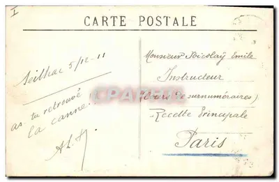 Seilhac — Zamek — Wieża w Machicoullis — wydawca Pani Plas, Seilhac — Rewers