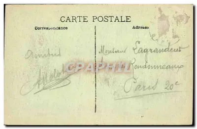 Béaucaire — Katedra św. Ludwika i ruiny zamku Montmorency z XIII wieku — wydawca nieznany, nr 014 — Rewers