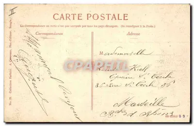 Jaskinia Dji djelli — Trasa do Bougie — Wydawca A. Corvano, nr 25 — Rewers