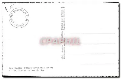Jaskinie Arcy-sur-Cure — Widok z tyłu — Zbiór Aigoublin — Rewers