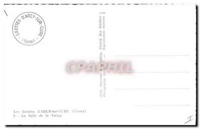 As Grutas de Arcy-sur-Cure — A Sala da Virgem — Chaillet & Grabblin — Verso