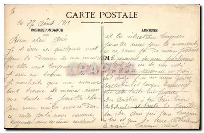Metz - Nowe fontanny i Sądowy Pałac Sądowy — Maison des Magasins Réunis, édit., Nancy — Rewers