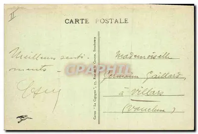 Mulhouse - O Tribunal — editor 'Cartes 'La Cigogne'', n°13 — Verso