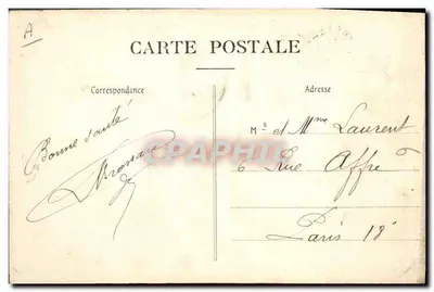 Mézières — A Praça dos Tribunais e a Rue Monge — J. Winhrg, editor, Charleville — Verso