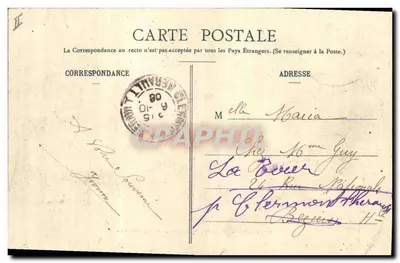 Montauban — Giełda i Sąd Handlowy — Muzeum Historii Przyrodniczej — Wydanie specjalne Magazynów Héunis — Rewers
