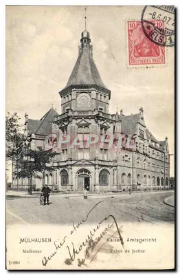 Mulhouse — Adalet Sarayı (Kaiserliches Amtsgericht) — enicke & Rubin, 1904