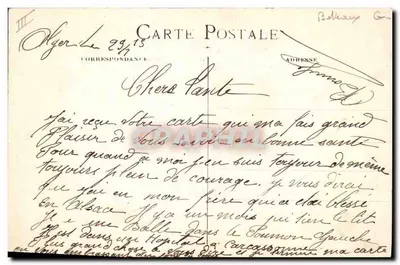 Cruzador Ernest-Renán — Atacado por um Avião — Guerra Naval 1914-15 — Verso