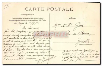 Marinha Nacional — "Ernest Renan", cruzador blindado (13.680 toneladas) — Editor E.D. n° 330 — Verso